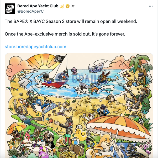 BAYC与潮牌BAPE®推出第二季限量联名系列
