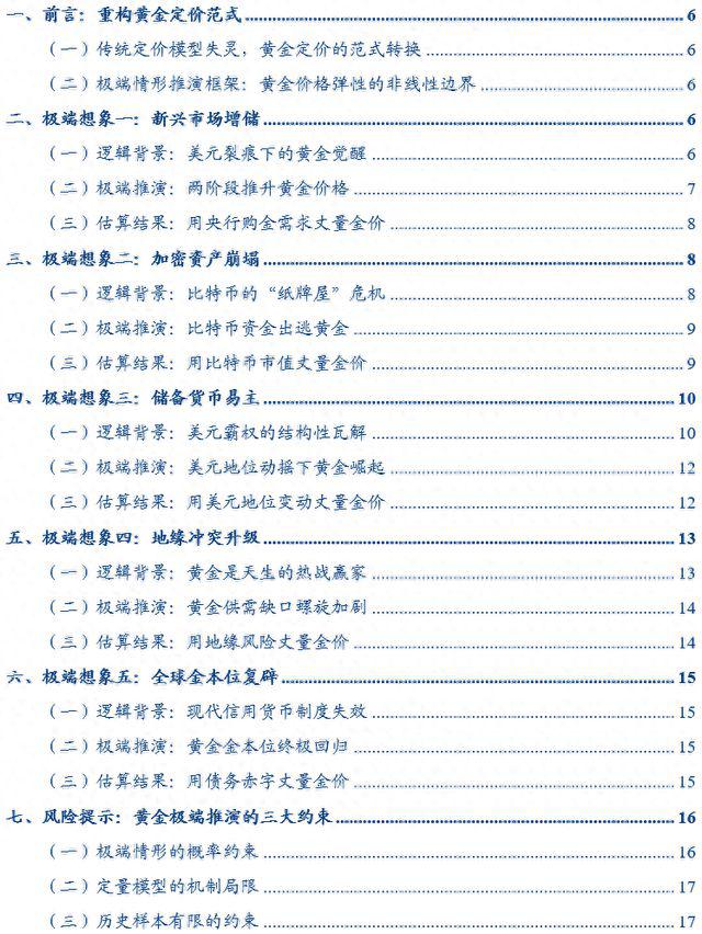 张瑜：黄金“狂想曲”——五种极端情形下的金价推演